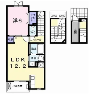 ロジャ アンコラI【3階】の間取り
