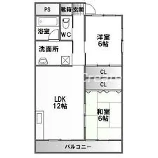 ガーデンコート・パミエC【2階】の間取り