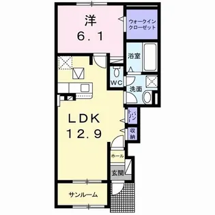 フレンドリー サン【1階】の間取り