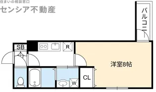 京橋フォーシーズンズ【1階】の間取り
