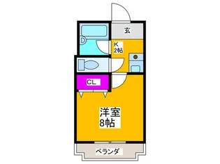 サンガーデン瑞穂【1階】の間取り