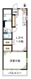 ウィスタリア中野【2階】の間取り