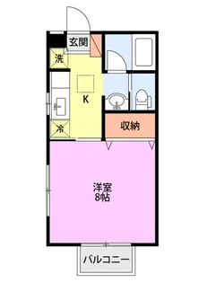 フォレストヒルズB【2階】の間取り