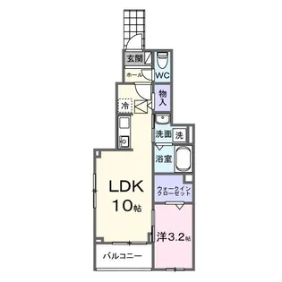グレイス II B【1階】の間取り