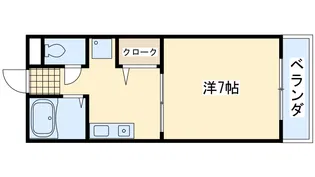 グリーンヒル日根野【1階】の間取り