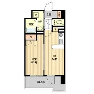 レジディア仙台原ノ町【6階】の間取り