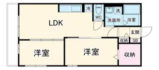 リューメ橋本【3階】の間取り