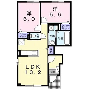 Evita(エヴィタ)【1階】の間取り