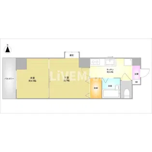 プレシャス御池【5階】の間取り