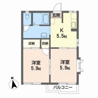 マロンボンMII【2階】の間取り