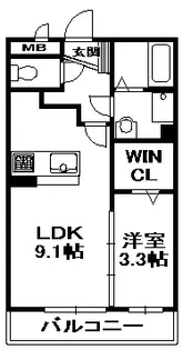 アネックスコート【3階】の間取り