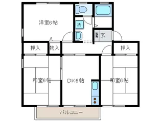 エスペランサB【1階】の間取り