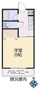 ホワイトヴィラ清水沼【2階】の間取り