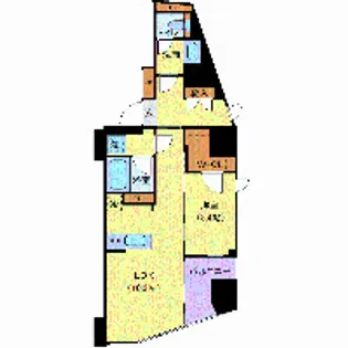 ジェノヴィア新宿早稲田グリーンヴェール【6階】の間取り