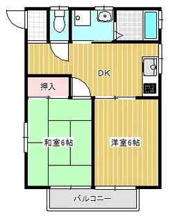 エスポアールササキII【1階】の間取り
