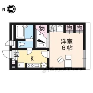 レオパレス松陽【1階】の間取り