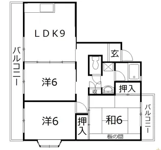 静岡県浜松市中央区富塚町【マンション】の間取り