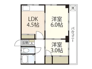 武田ビル【3階】の間取り