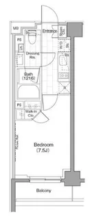 ザ・パークハビオ新宿【4階】の間取り