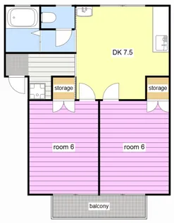 mizushimaハイツA【2階】の間取り
