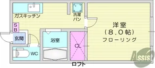 パルタウンレンボー【2階】の間取り