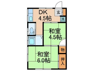 第2ハイツ春野【2階】の間取り