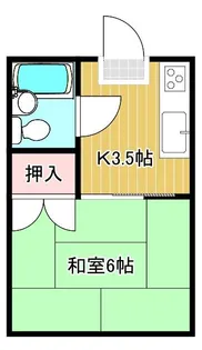 内田ハイツ【2階】の間取り