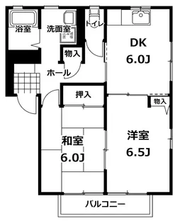 二軒茶屋コーポC棟【2階】の間取り