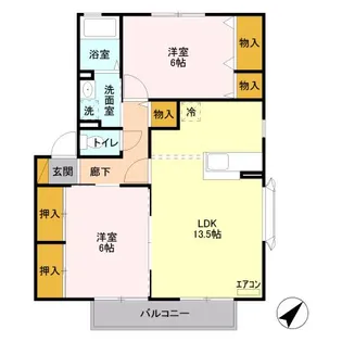 プラセール B【2階】の間取り