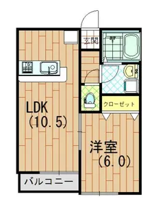 クオリア【2階】の間取り