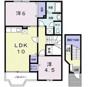 ミドル アーティクル【2階】の間取り