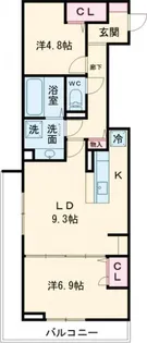 グラン・クレール【3階】の間取り