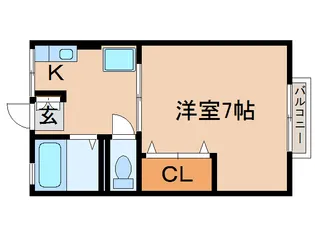 シティハイムエム【2階】の間取り