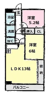 エステート15【3階】の間取り