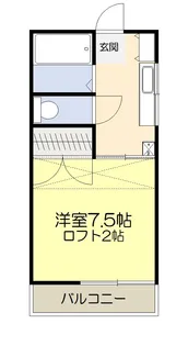 ノーブルカーサあけの平【1階】の間取り