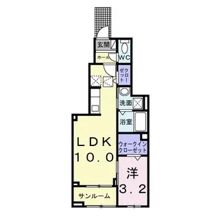 ヒカルサ甲府国母 イースト【1階】の間取り