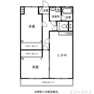 ラルーチェ【2階】の間取り