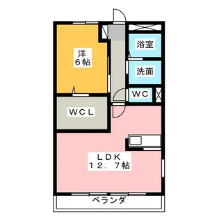 メゾンK鳥居松【1階】の間取り