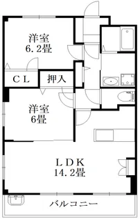 ワンワンハイツ愛犬館【2階】の間取り