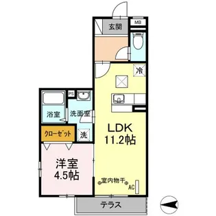 ドミール社家II【1階】の間取り