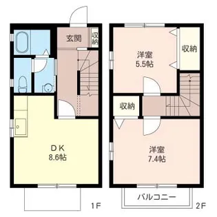 埼玉県草加市八幡町【一戸建】の間取り