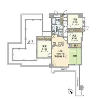 セレナハイム八千代中央【8階】の間取り