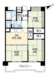UR花表【6階】の間取り