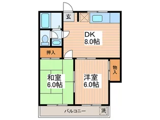 エスポワールA【2階】の間取り