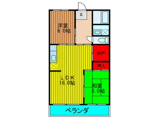 寺井マンション錦【2階】の間取り