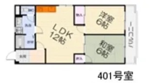 プレステージ ハイツ【4階】の間取り