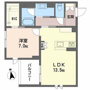 クレアール土樋【2階】の間取り