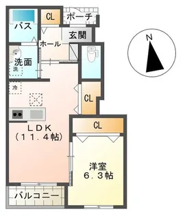 千葉県茂原市早野【アパート】の間取り