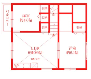 Mmoat蒔田【2階】の間取り