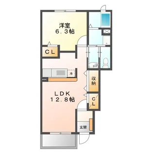 パストラーレ涼【1階】の間取り